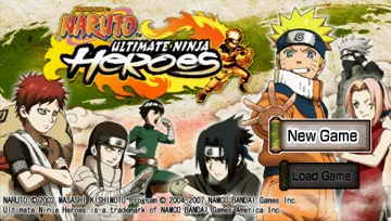 Naruto - Ultimate Ninja Heroes (EU) screen shot title